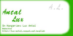 antal lux business card